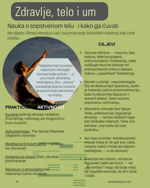 Kako brinemo o sebi uveliko zavisi od našeg odnosa prema prirodii višim silama. Na slici je tinejdžer koji pruža ruke prema nebu
